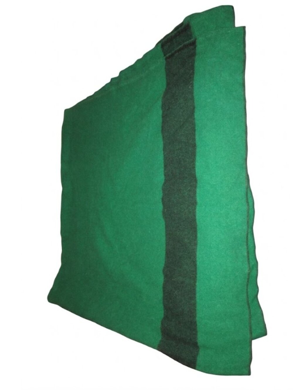 Woolrich PA Pearce 100% Wool Blanket Throw Green Stripe